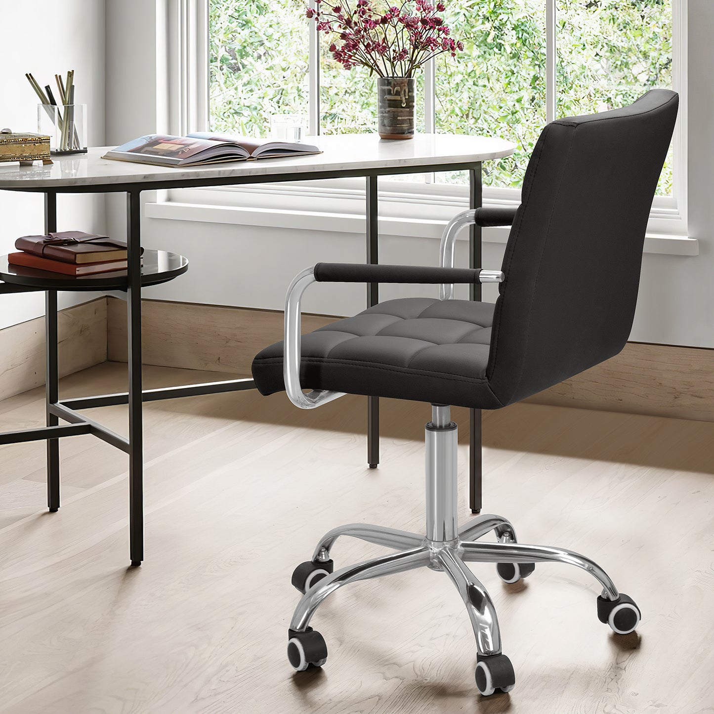 Furmax Task Chair with Swivel & Adjustable Height, 260 lb. Capacity