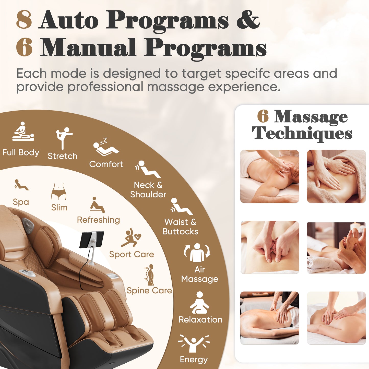 Furmax 2025 Full Body Massage Chair Zero Gravity Chair with SL-Track Shiatsu Massage Recliner with Body Scan AI Control & Heating