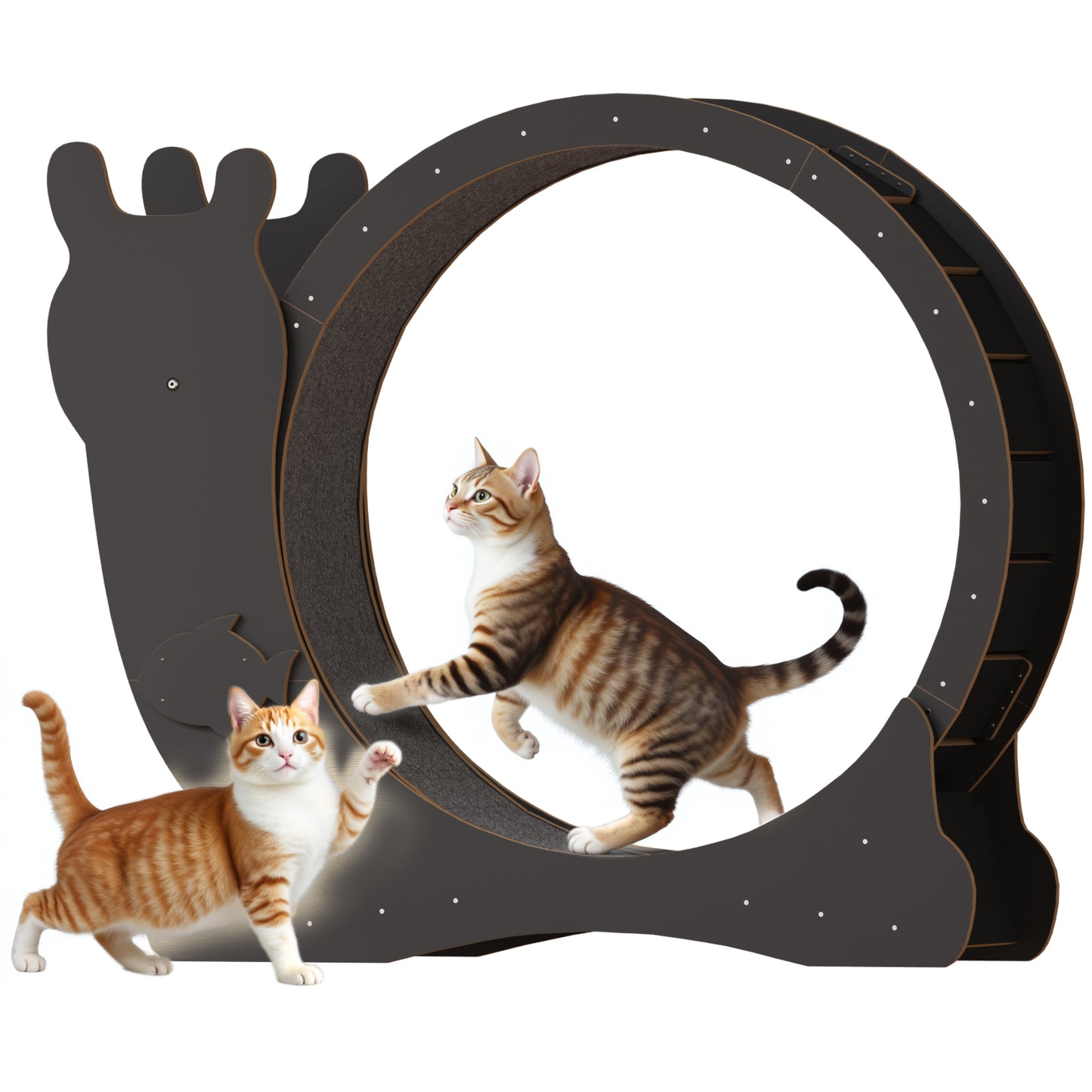 Furmax Cat Indoor Exercise Wheel Cat Running Wheel with Carpeted Runway