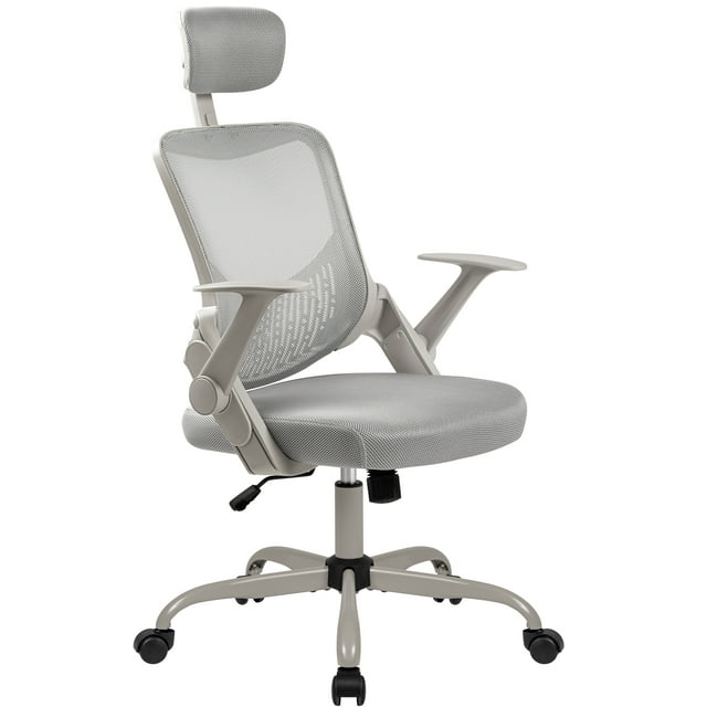 Furmax Office Chair with Lumbar Support Breathable Mesh Ergonomic Office Chair Adjustable Height Computer Chair with Armrests & Casters
