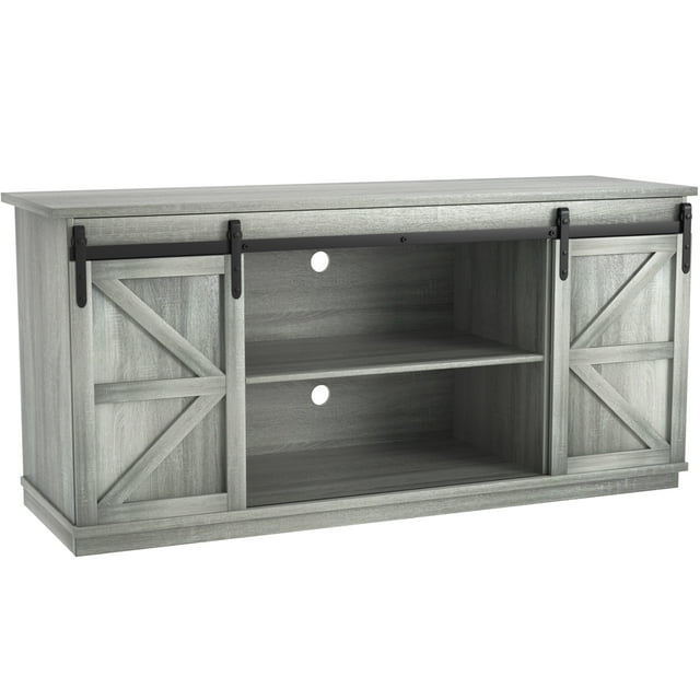 Furmax Modern Farmhouse Barn Door TV Stand for TVs up to 65"
