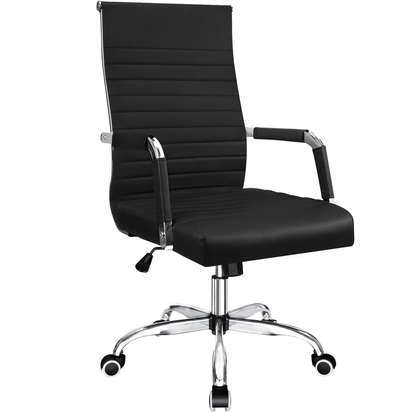 Furmax Ribbed Executive Chair with Swivel & Lumbar Support, 280 lb. Capacity