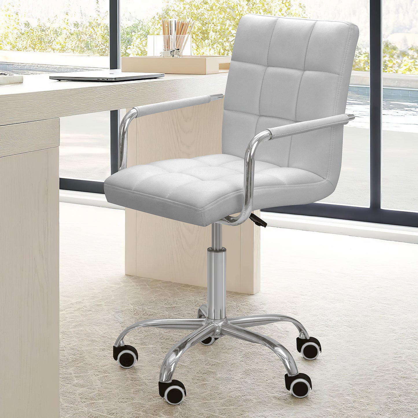 Furmax Task Chair with Swivel & Adjustable Height, 260 lb. Capacity