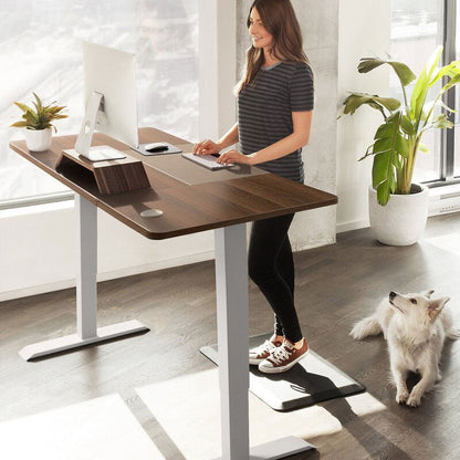 Furmax 55Inch Electric Standing Desk Height Adjustable Desk Sit Stand Office Desk workstation
