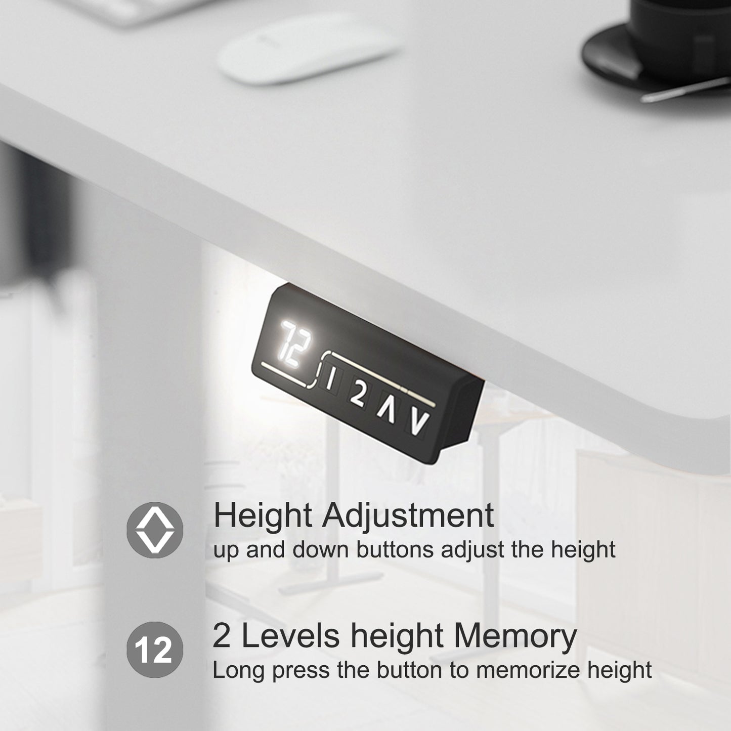 Furmax  Home Office Electric Height Adjustable Standing Desk