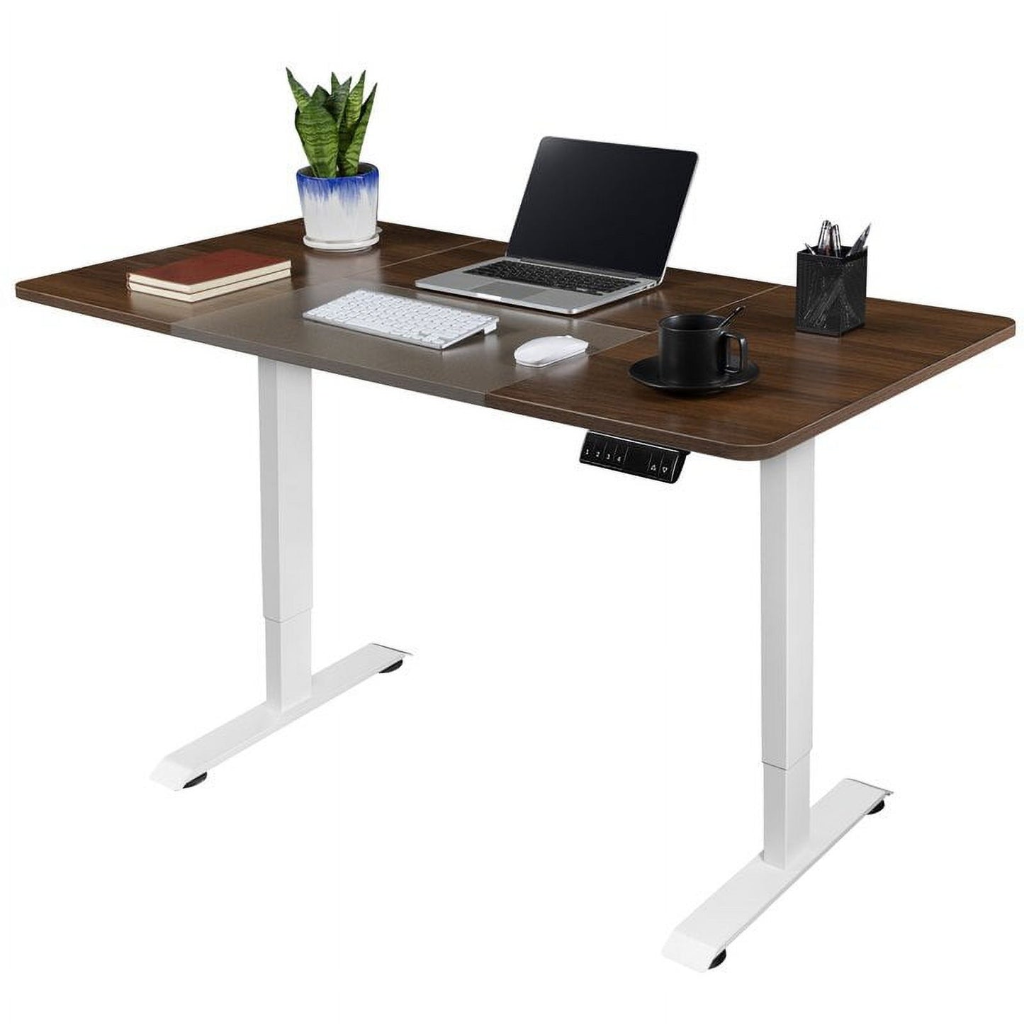 Furmax 55Inch Electric Standing Desk Height Adjustable Desk Sit Stand Office Desk workstation