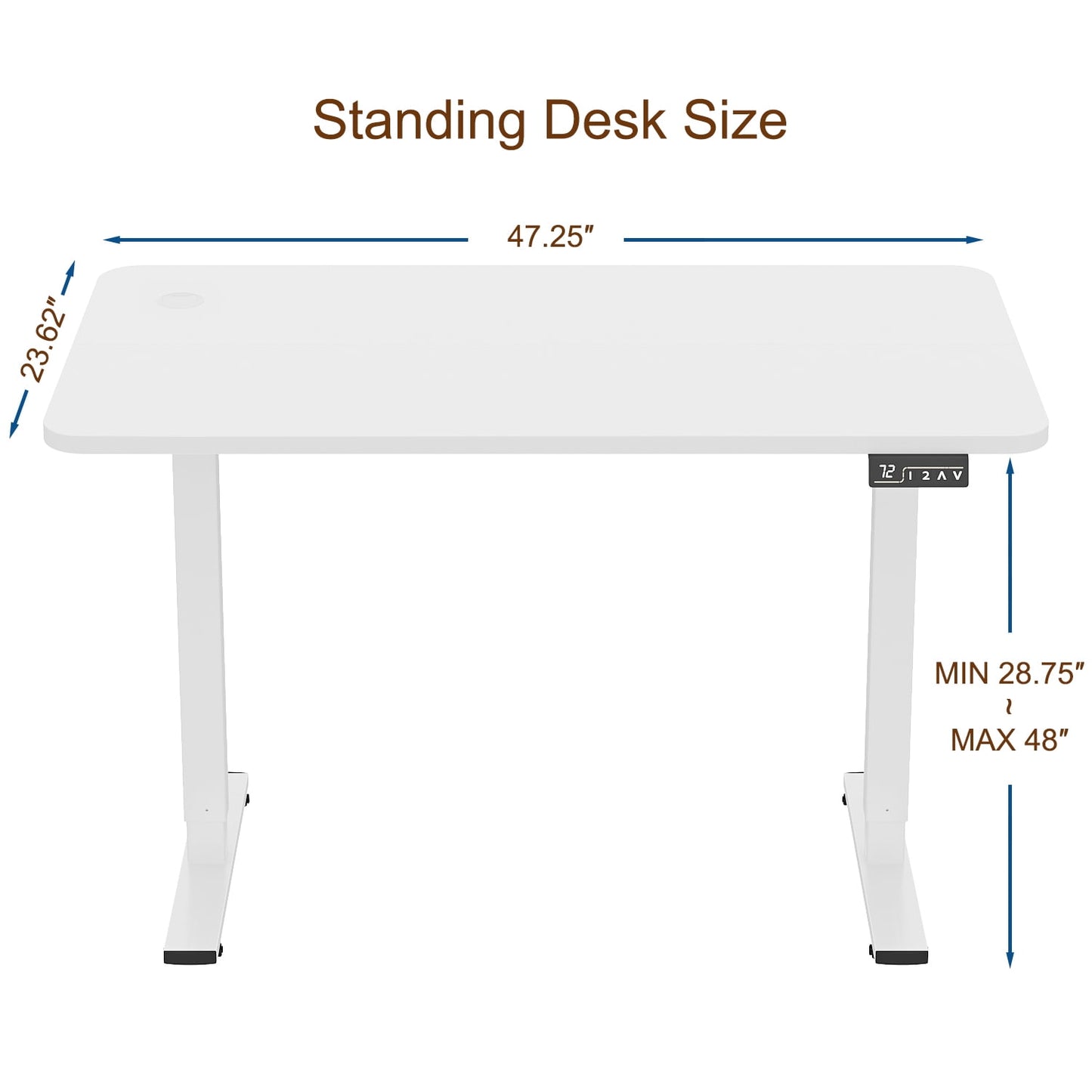 Furmax  Home Office Electric Height Adjustable Standing Desk