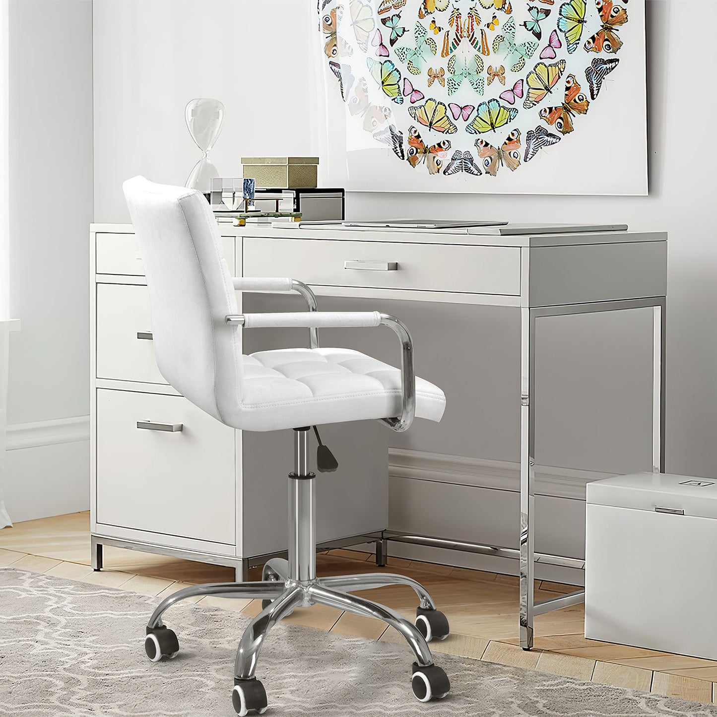 Furmax Task Chair with Swivel & Adjustable Height, 260 lb. Capacity