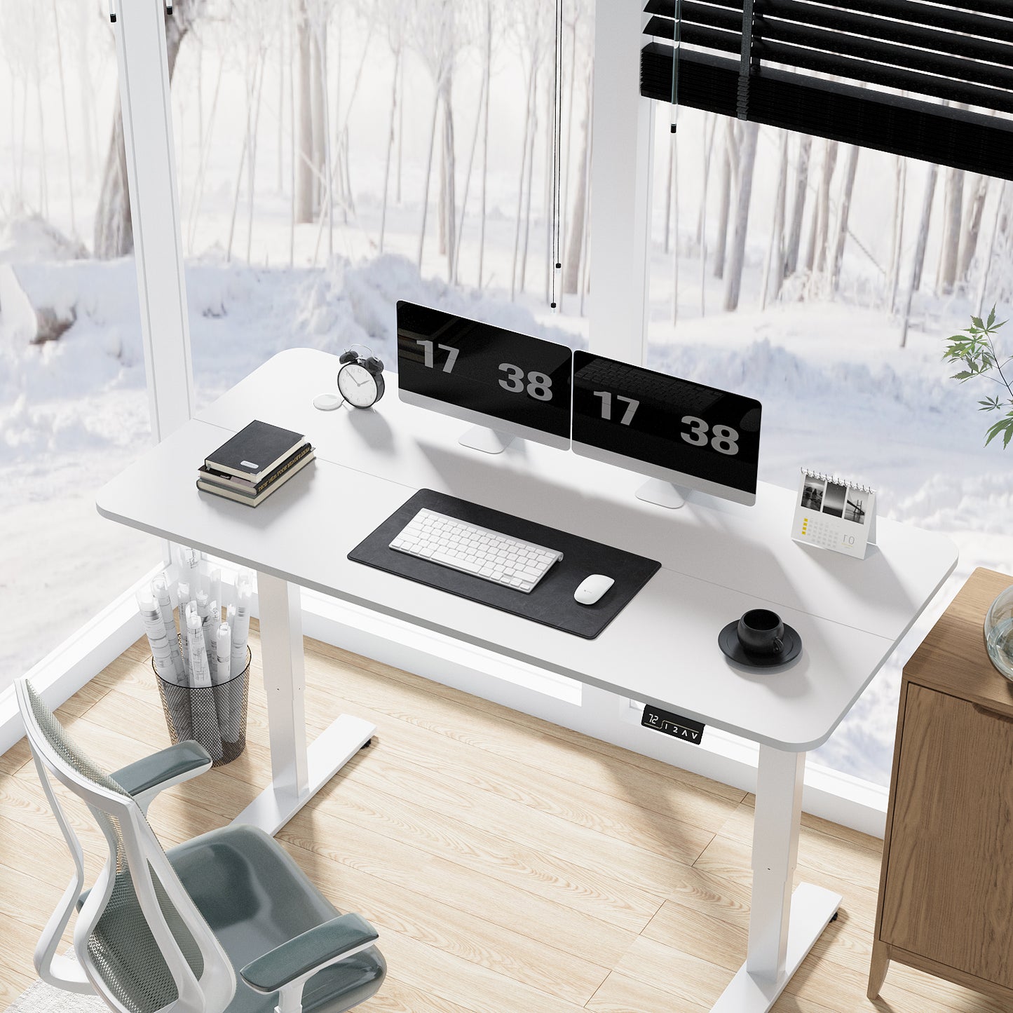 Furmax  Home Office Electric Height Adjustable Standing Desk