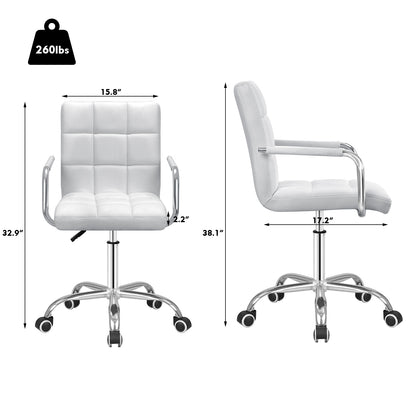 Furmax Task Chair with Swivel & Adjustable Height, 260 lb. Capacity