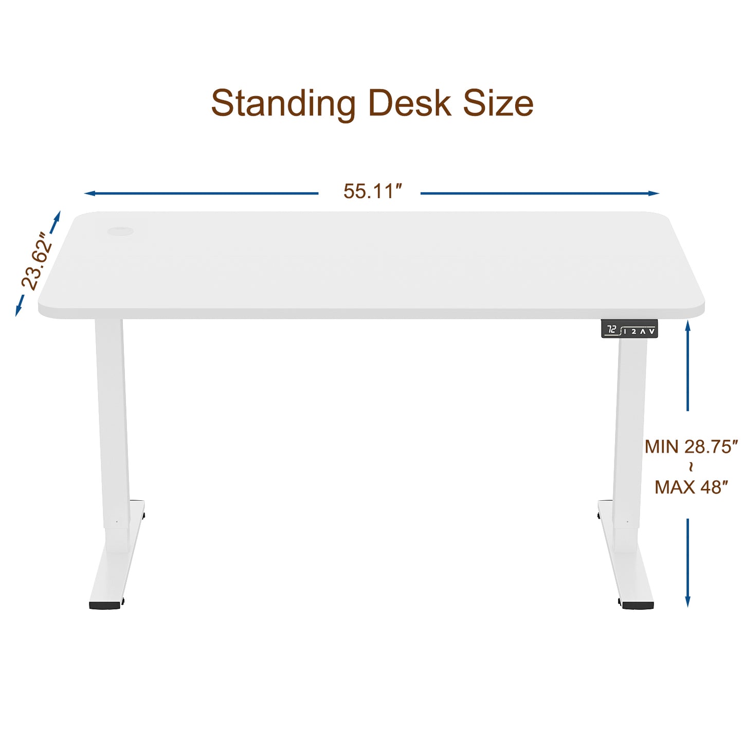 Furmax  Home Office Electric Height Adjustable Standing Desk