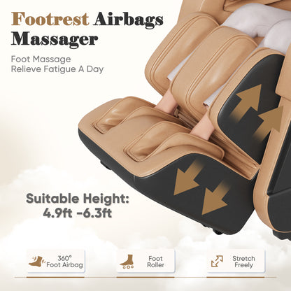 Furmax 2025 Full Body Massage Chair Zero Gravity Chair with SL-Track Shiatsu Massage Recliner with Body Scan AI Control & Heating