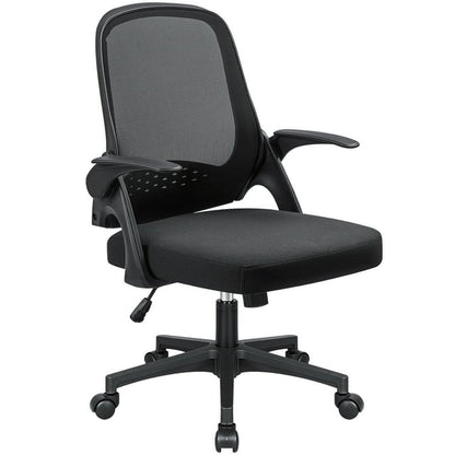 Furmax Home Office Chair Mesh Computer Chair Ergonomic Task Desk Chairs with Flip-up Arms and Adjustable Height