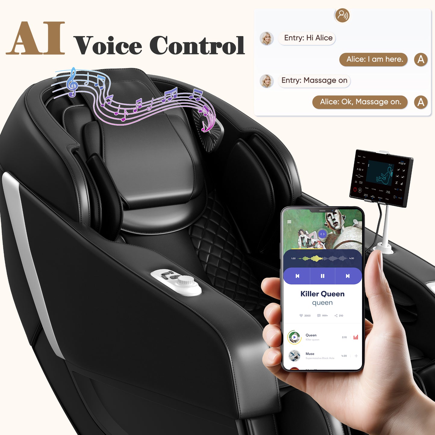 Furmax 2025 Full Body Massage Chair Zero Gravity Chair with SL-Track Shiatsu Massage Recliner with Body Scan AI Control & Heating