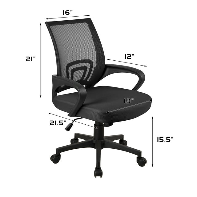 Furmax Manager's Chair with Swivel & Lumbar Support, 250 lb. Capacity