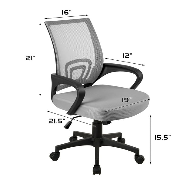 Furmax Manager's Chair with Swivel & Lumbar Support, 250 lb. Capacity