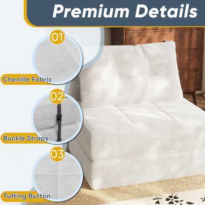 Furmax Futon Sofa Bed Folding Sofa Couch for Bedroom , Living Room