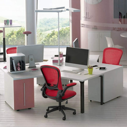 Furmax Office Chair Mesh Desk Chair with Adjustable Arms Ergonomic Computer Chair Rolling Chair with Back and Lumbar Support