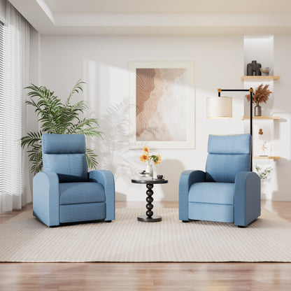 Furmax Recliner Chair Pu Leather Single Sofa Home Theater Recliners with Lumbar Support for Living Room
