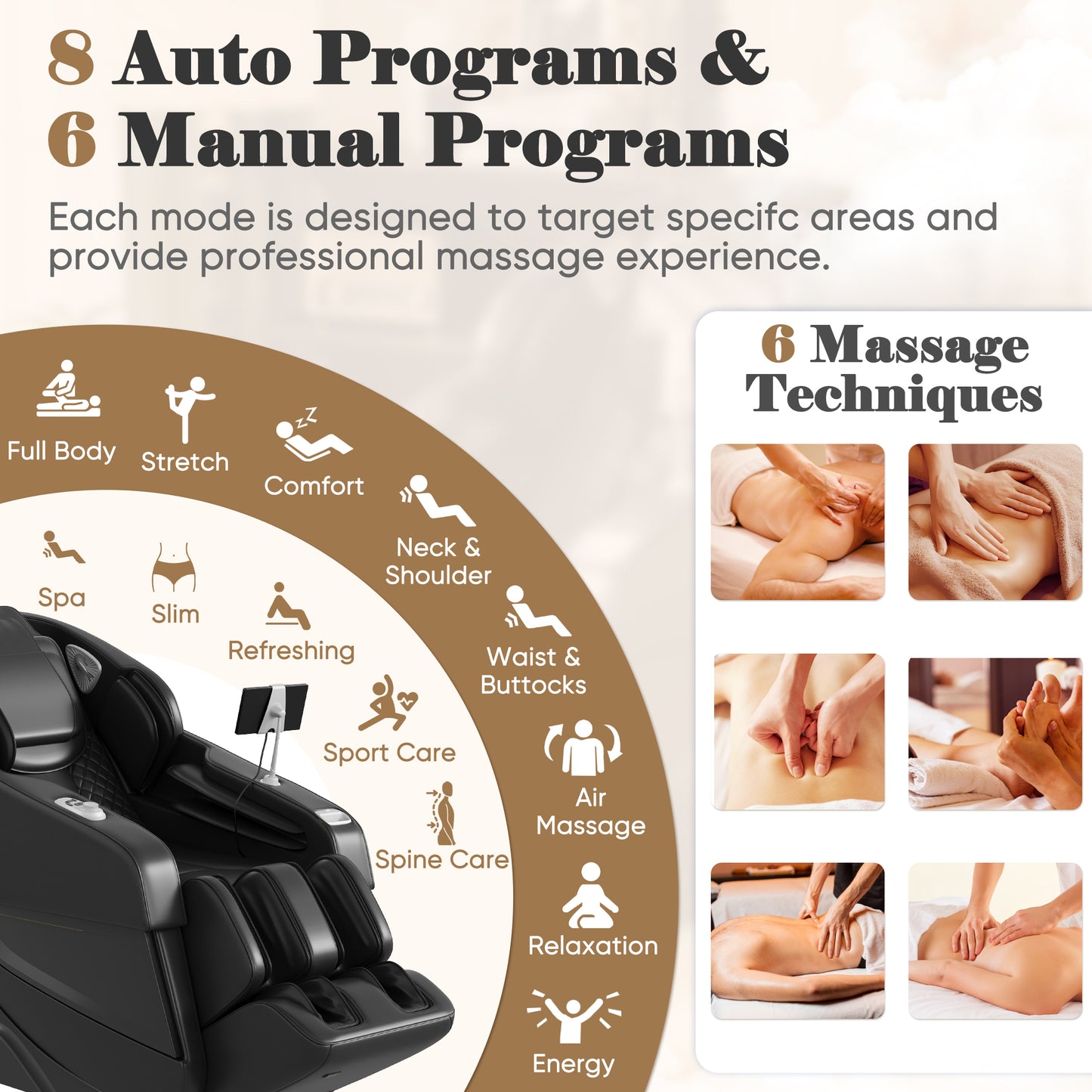 Furmax 2025 Full Body Massage Chair Zero Gravity Chair with SL-Track Shiatsu Massage Recliner with Body Scan AI Control & Heating