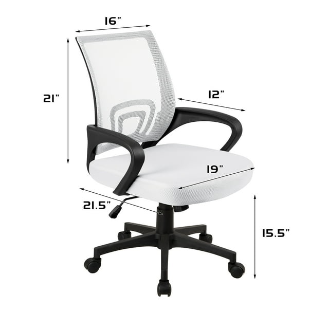 Furmax Manager's Chair with Swivel & Lumbar Support, 250 lb. Capacity