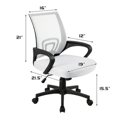 Furmax Manager's Chair with Swivel & Lumbar Support, 250 lb. Capacity