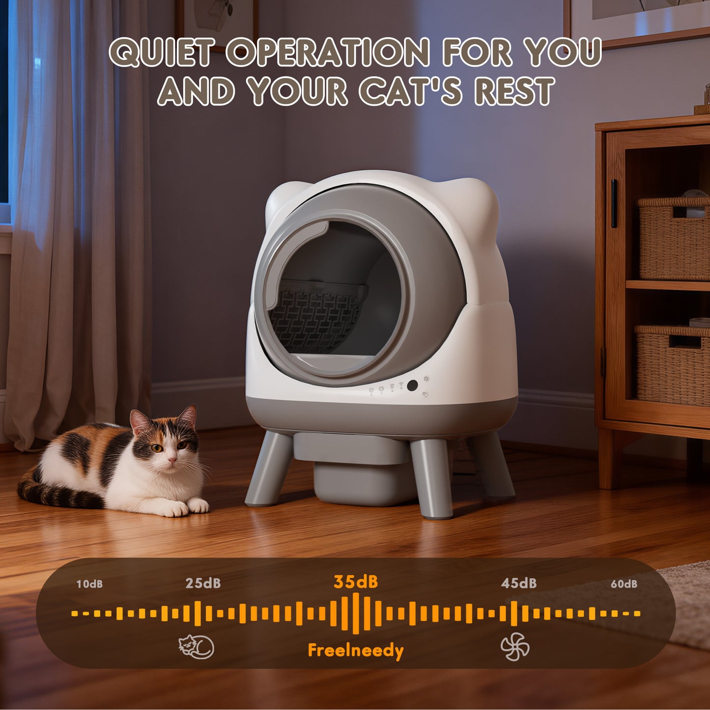 Furmax Automatic Self-Cleaning Cat Litter Box, Smart APP Control & Hands-Free Operation for Multiple Cats, All-Inclusive Bundle with Mat & Waste Bags