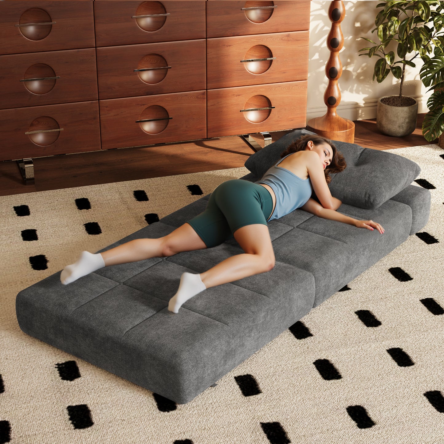 Furmax Futon Sofa Bed Folding Sofa Couch for Bedroom , Living Room