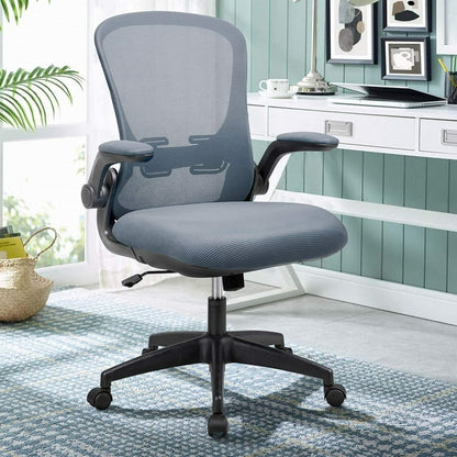 Furmax Office Chair Mesh Desk Chair with Adjustable Arms Ergonomic Computer Chair Rolling Chair with Back and Lumbar Support