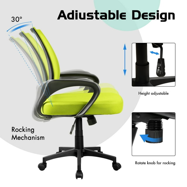 Furmax Manager's Chair with Swivel & Lumbar Support, 250 lb. Capacity