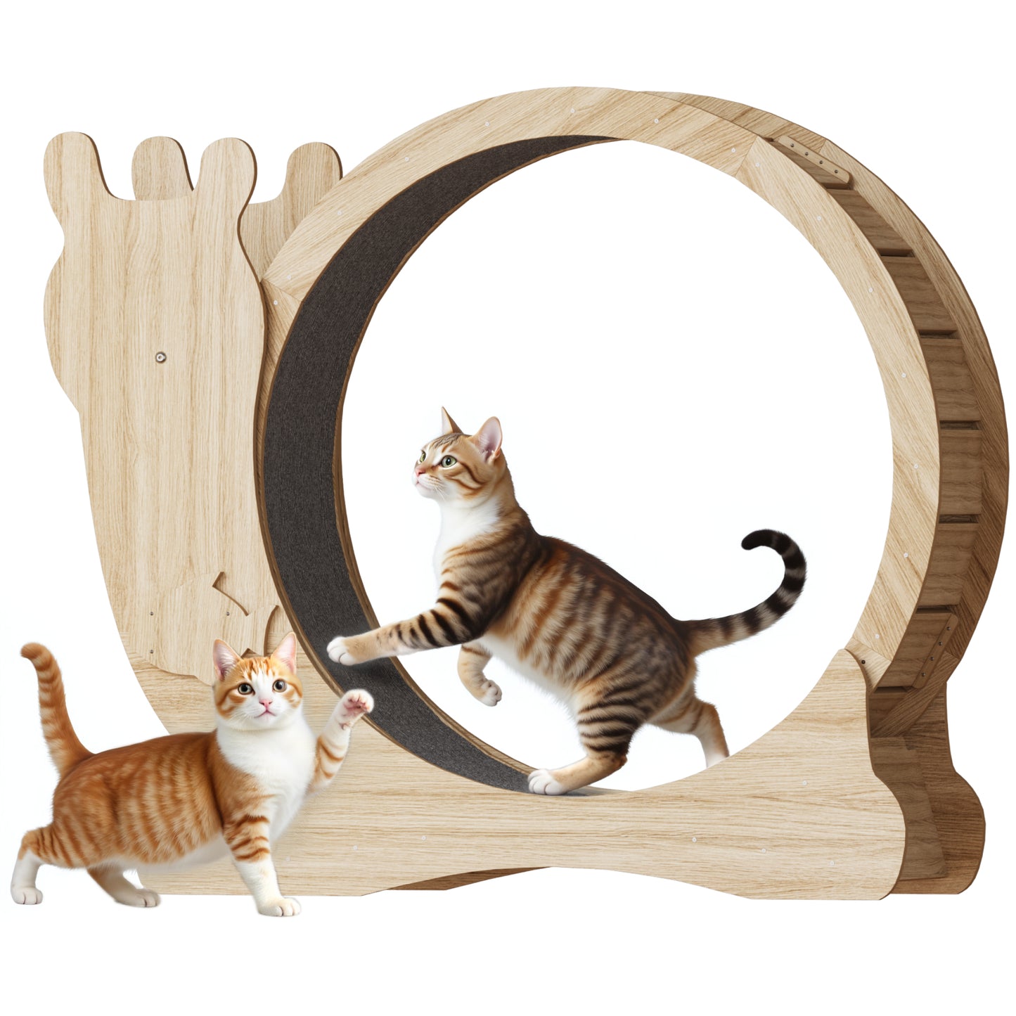 Furmax Cat Indoor Exercise Wheel Cat Running Wheel with Carpeted Runway