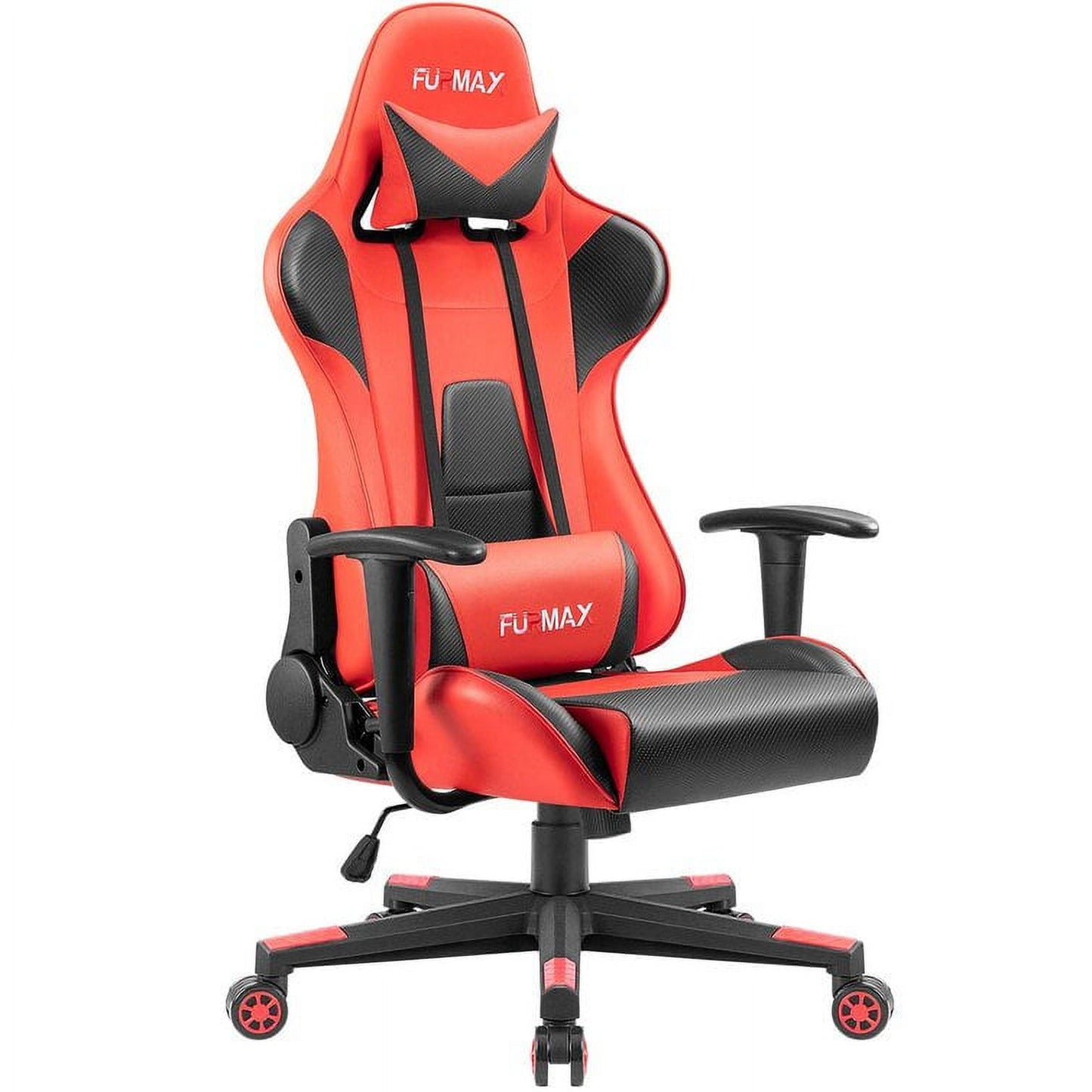 Furmax High-Back Gaming Office Chair Ergonomic Racing Style Adjustable Height Executive Computer Chair with Adjustable Headrest and Lumbar Pillow