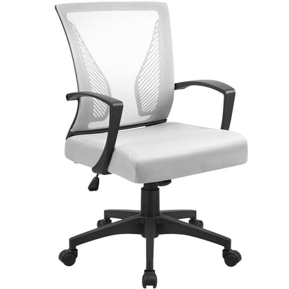 Furmax Manager's Chair with Swivel & Lumbar Support, 265 lb. Capacity, Black