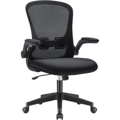 Furmax Office Chair Mesh Desk Chair with Adjustable Arms Ergonomic Computer Chair Rolling Chair with Back and Lumbar Support