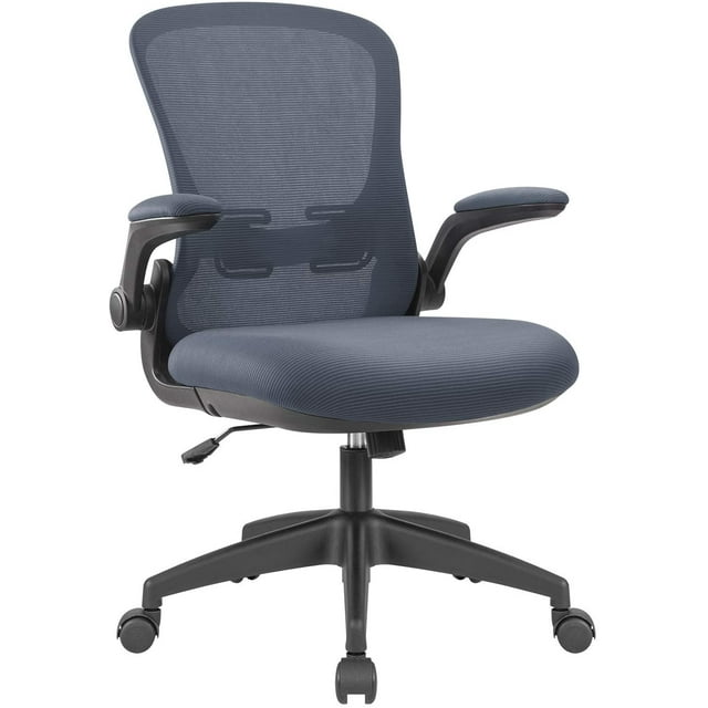 Furmax Office Chair Mesh Desk Chair with Adjustable Arms Ergonomic Computer Chair Rolling Chair with Back and Lumbar Support