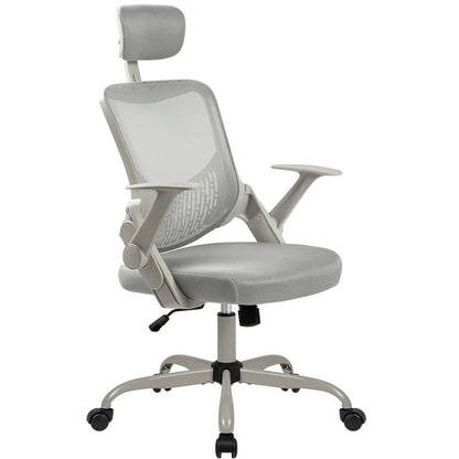 Furmax Office Chair with Lumbar Support Breathable Mesh Ergonomic Office Chair Adjustable Height Computer Chair with Armrests & Casters