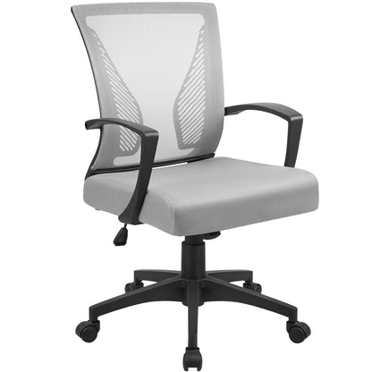 Furmax Manager's Chair with Swivel & Lumbar Support, 265 lb. Capacity, Black