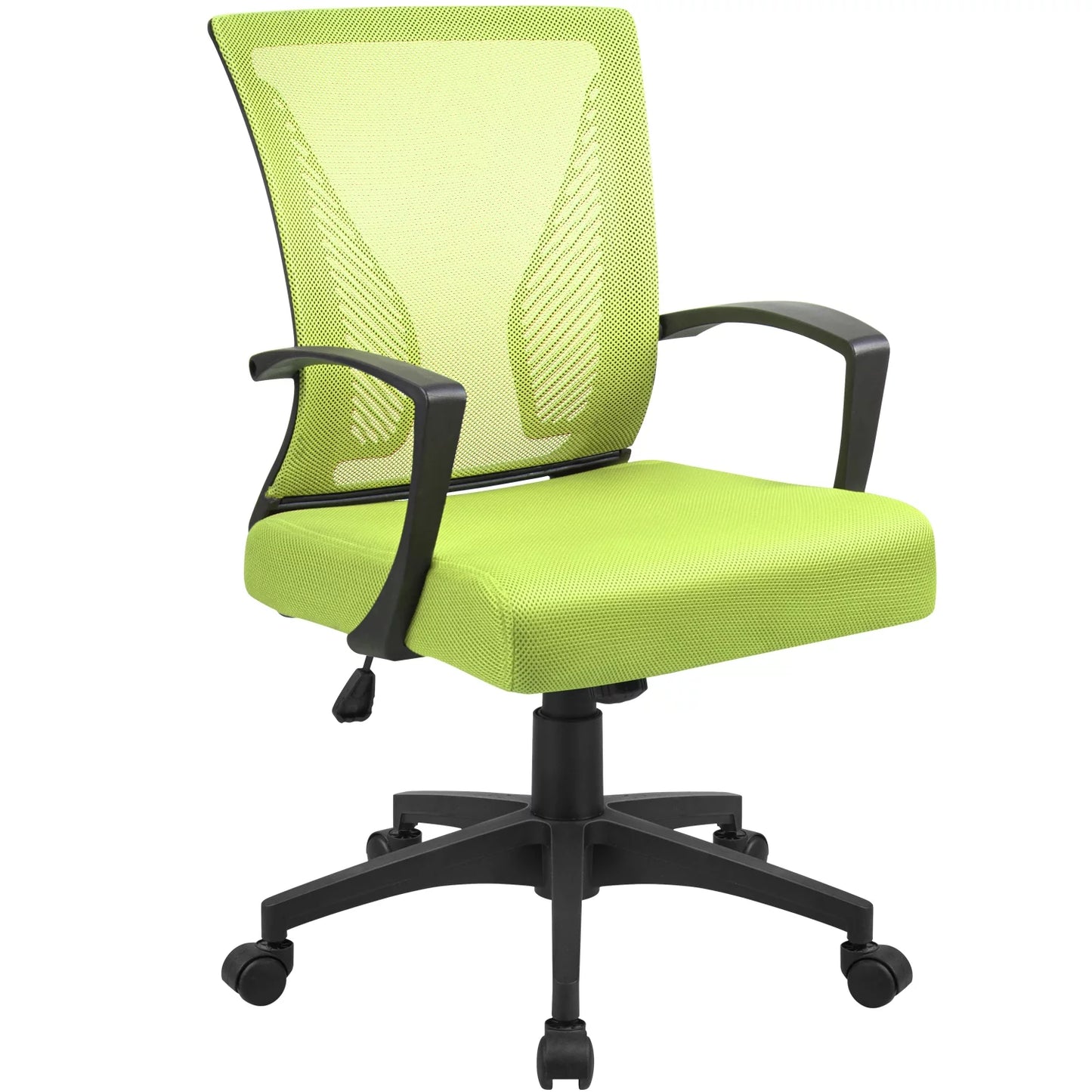 Furmax Manager's Chair with Swivel & Lumbar Support, 265 lb. Capacity, Black