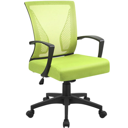 Furmax Manager's Chair with Swivel & Lumbar Support, 265 lb. Capacity, Black