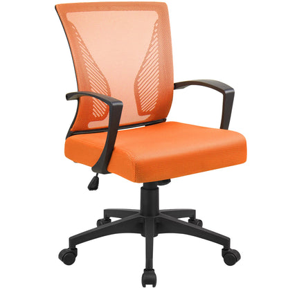 Furmax Manager's Chair with Swivel & Lumbar Support, 265 lb. Capacity, Black