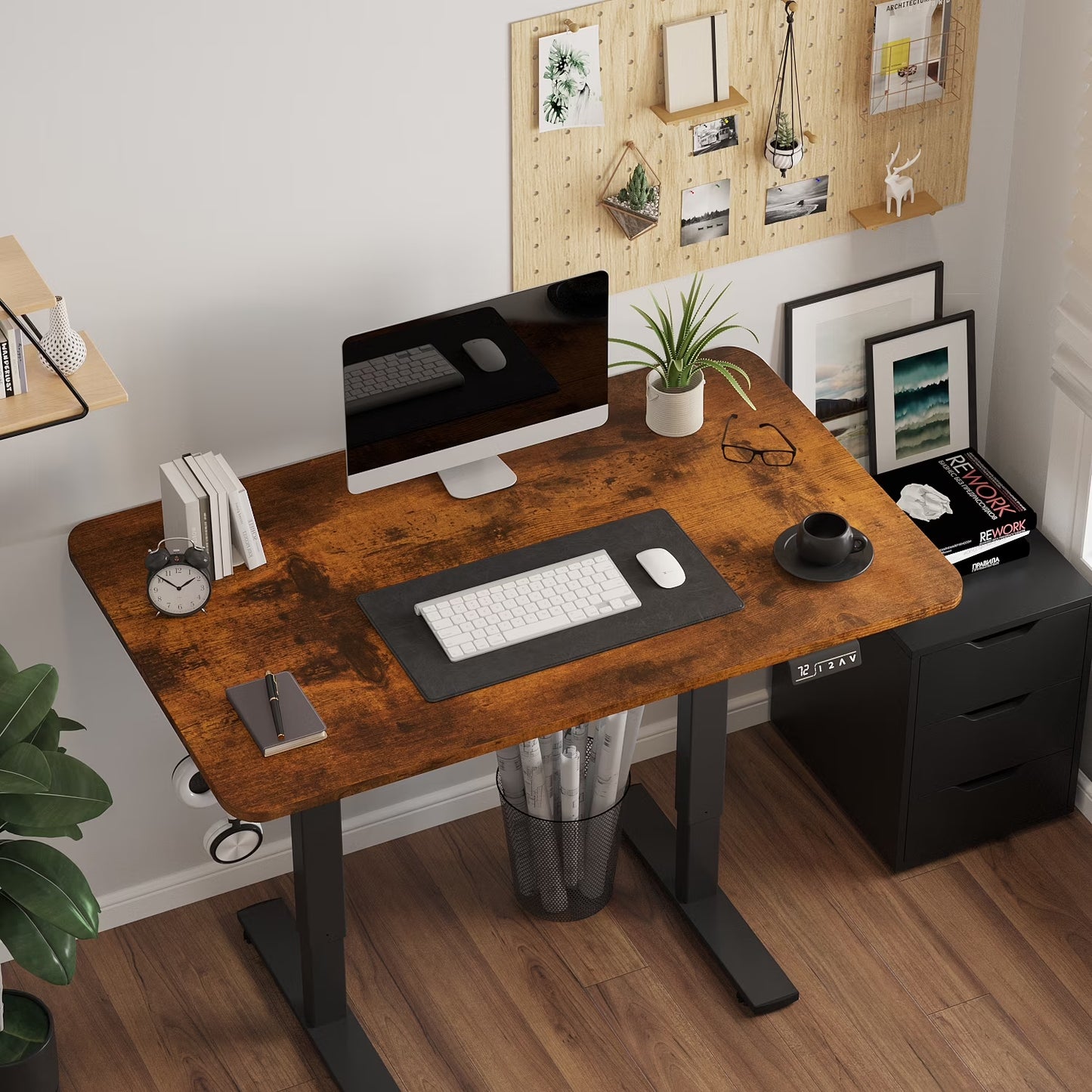 Furmax 48" x 24" Home Office Electric Height Adjustable Standing Desk