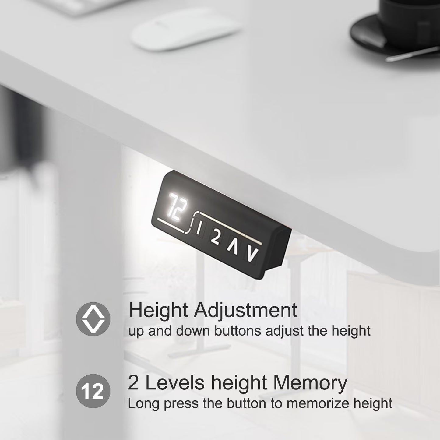 Furmax 48" x 24" Home Office Electric Height Adjustable Standing Desk