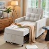 Furmax Adjustable Sofa Chair Bed Convertible Sleeper Sofa Chair 3 in 1 for Living Room