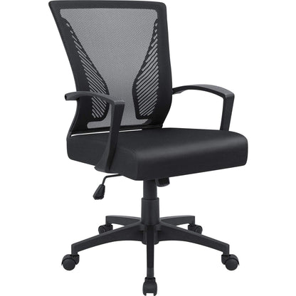 Furmax Mid Back Home Office Chair Mesh Desk Chair Ergonomic Swivel Task Chair with Lumbar Support