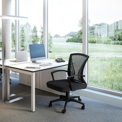 Furmax Mid Back Home Office Chair Mesh Desk Chair Ergonomic Swivel Task Chair with Lumbar Support
