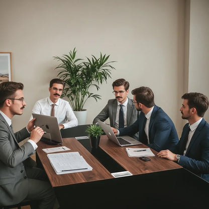 Furmax 8FT Conference Table for 10 People, 94.49L x 47.24W x 29.92H Inches Large Meeting Table with Cable Grommets, Modern Seminar Boardroom Table for Office Conference Room