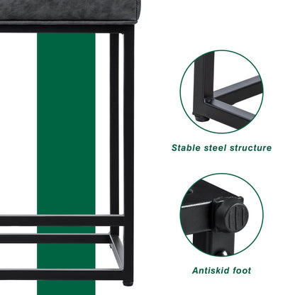 Furmax 24" Upholstered Counter Stool Bar Stool with Footrest