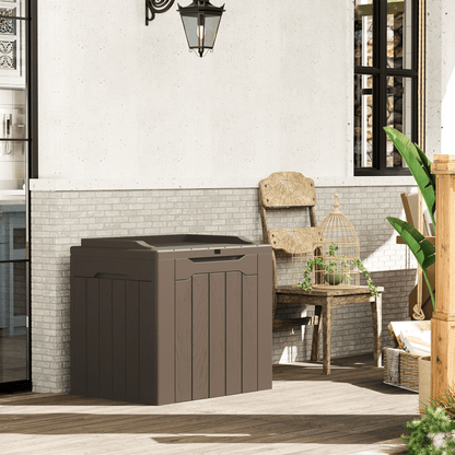 Furmax 31 Gallon Deck Box Outdoor Storage Box Patio Storage Furniture