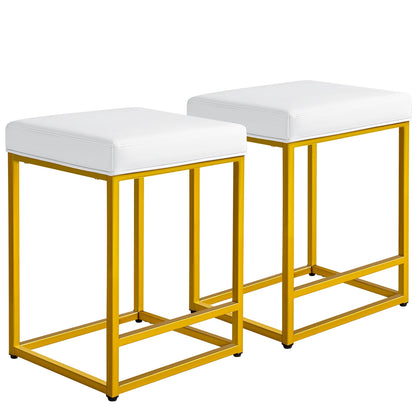 Furmax 24" Upholstered Counter Stool Bar Stool with Footrest