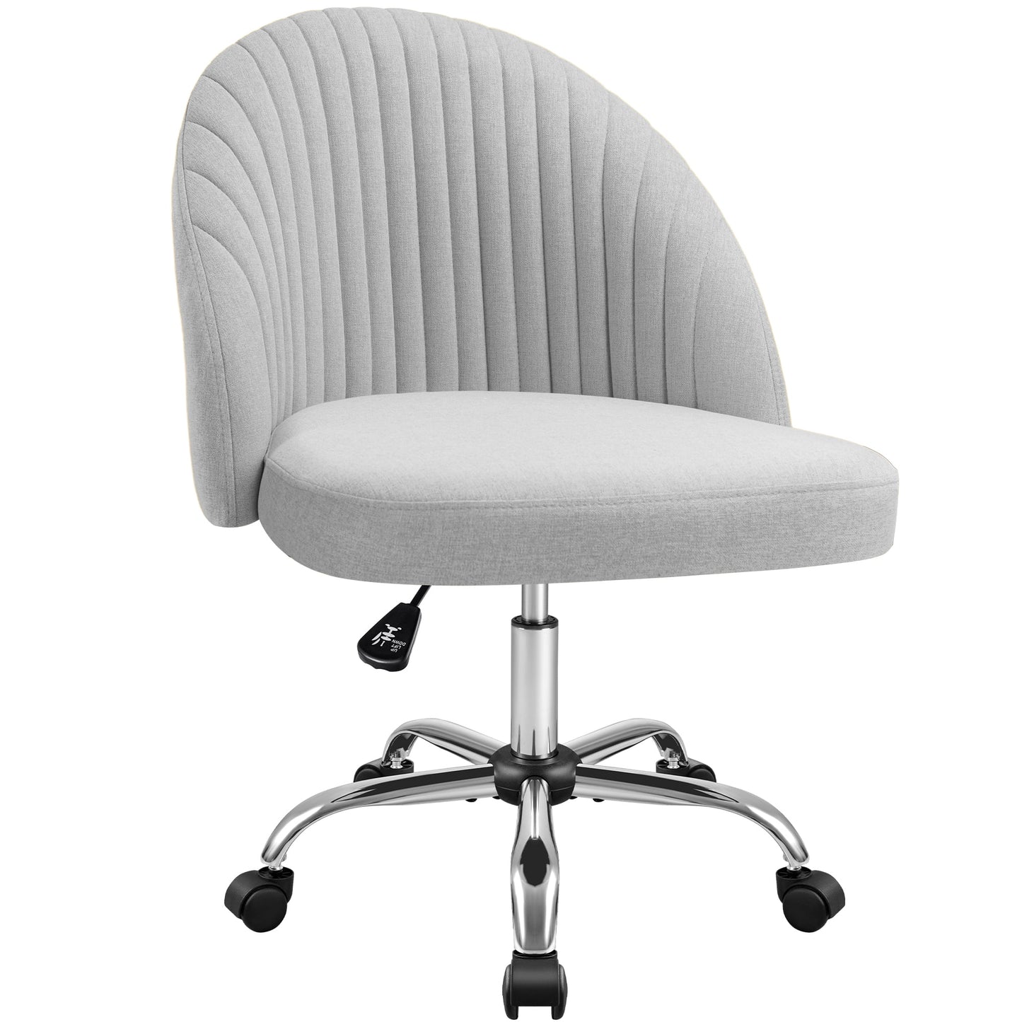 Furmax Home Office Chairs with Adjustable Height, Comfortable Swivel Rolling Chair for Office Study Bedroom Living Room